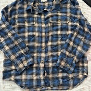 American Eagle Blue Plaid Shirt